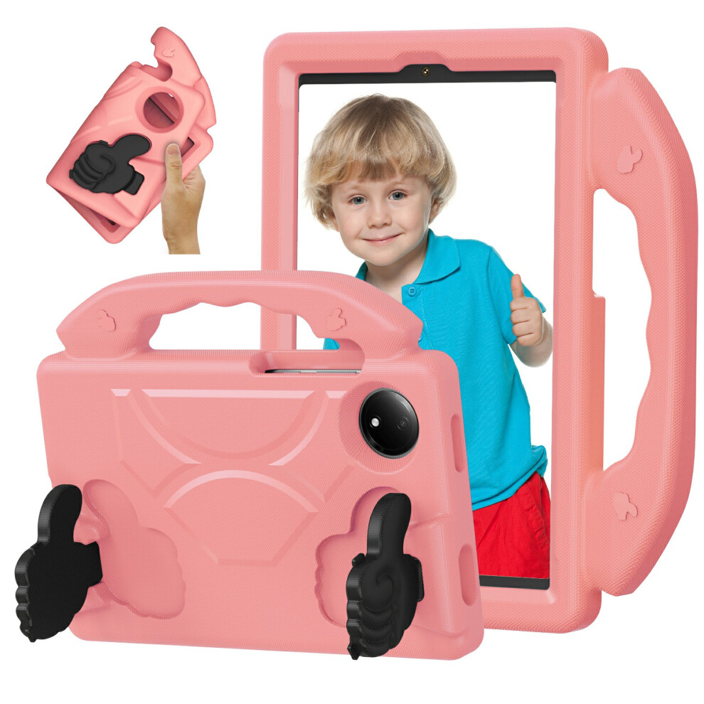 (Deep ) For Xiaomi Redmi Pad Se 4G 8.7 Inch Case Ultra-Soft Eva Thumb Kickstand Tablet Cover Pink 6914283075379
