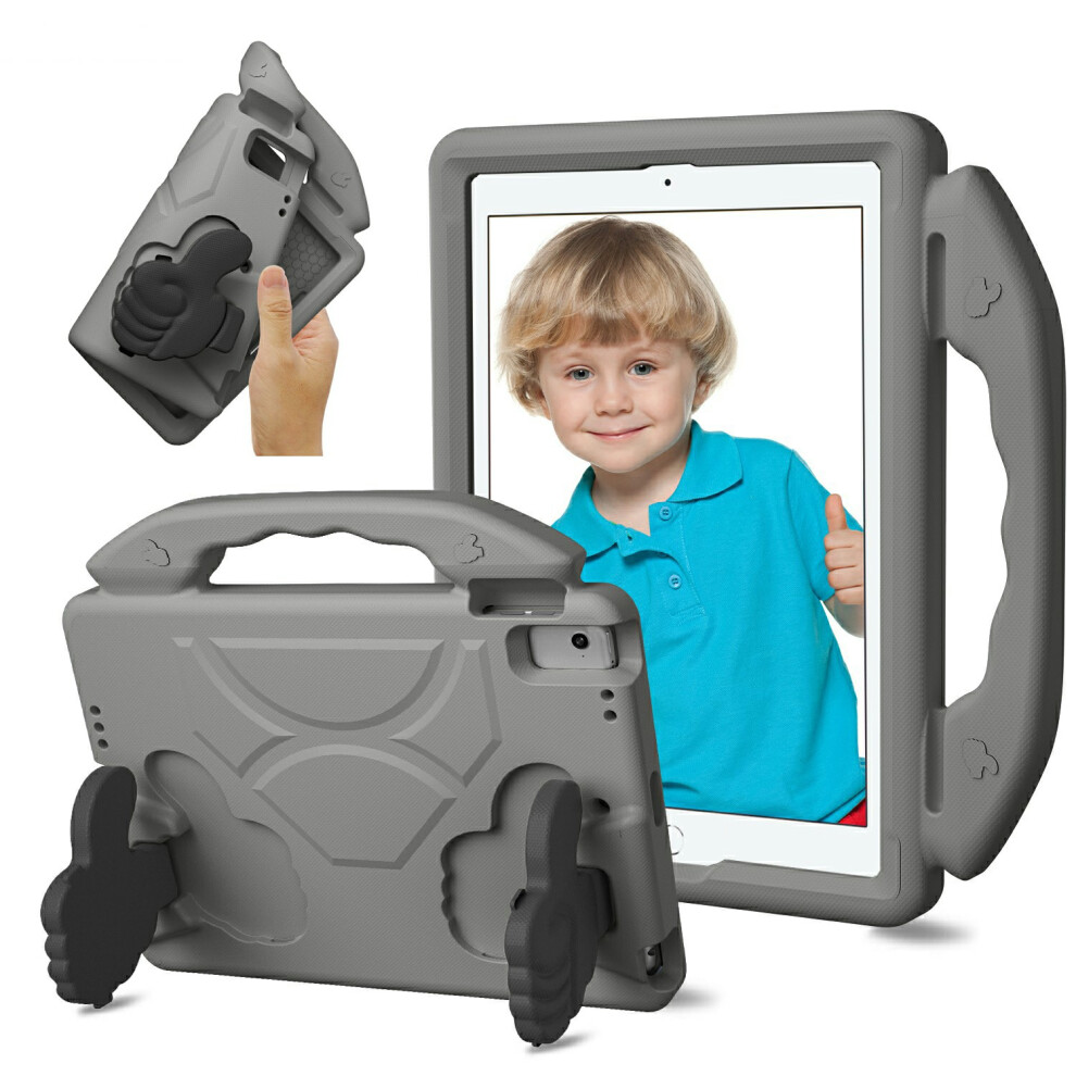 (Grey) Ultra-Soft Eva Case For Ipad 9.7-Inch (2018) / (2017) / Air 2 / Air (2013) Thumb Kickstand Tablet Cover Grey 6914282131991