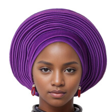Turban classique releveur de volume, chapeau Hijab pour-Violet