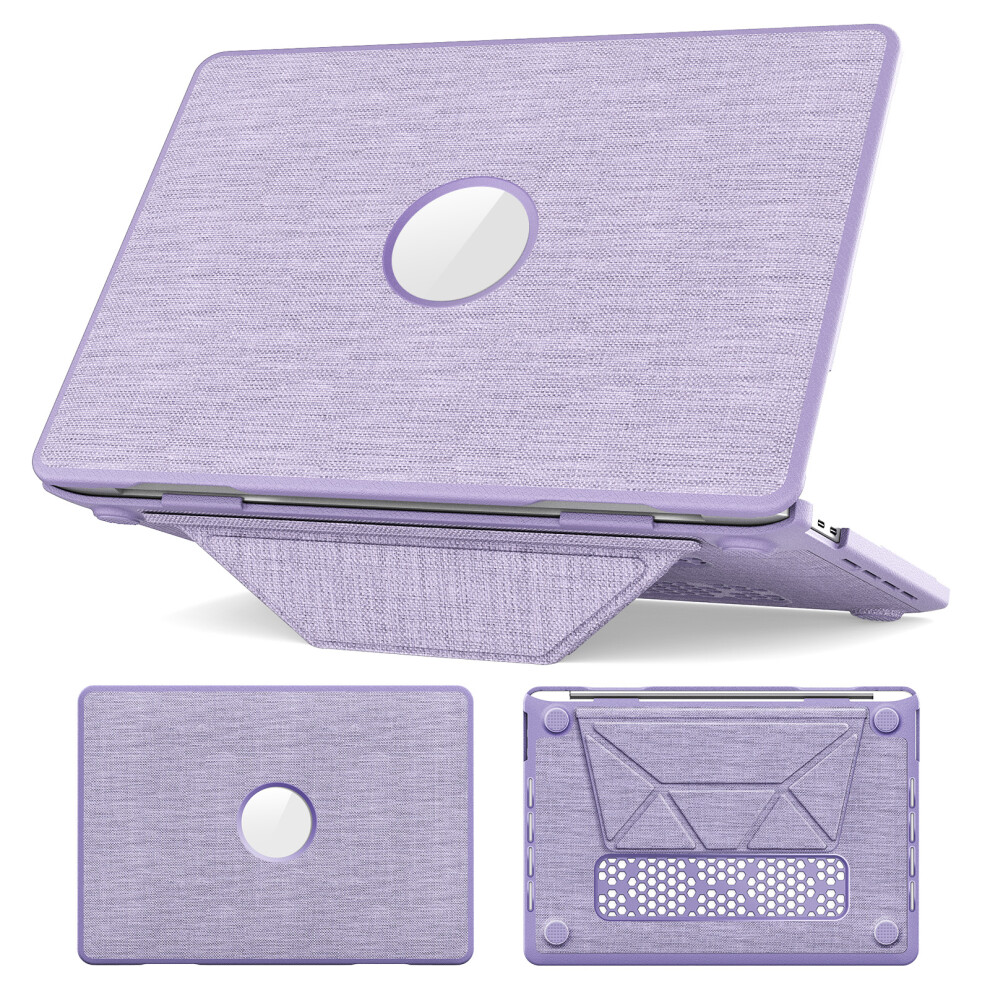 (Purple) Kickstand Case For Macbook Pro 13 Inch (2020) / (2019) / (2018) / (2017) / (2016) A1706 / A1708 / A1989 / A2159 / Purple 6914284507862