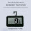 Battery Operated Thermometers Precise Temperature Monitor-White 6