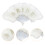 21 Feathers Bride Wedding Fan Elegant Photography Prop-Red 7