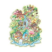 3D Textured Park Scene Four Season Collection-Escape in spring