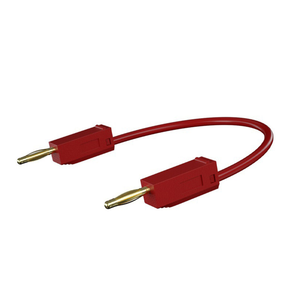 2Mm Banana To Banana Plug Test Leads Jumper Wire- 0.5 Meters Red 7696001196809