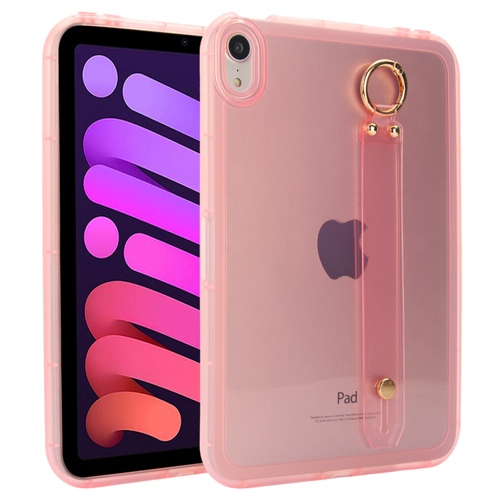 (Pink) For Ipad Mini (2024) / (2021) Case Shockproof Tpu Tablet Cover With Wristband Pink 6914280821948