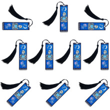 10 Pcs Skull Bookmarks Skeleton Bookmarks Acrylic Page-Blue