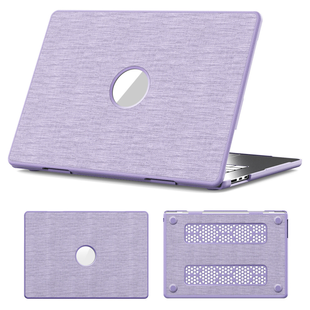 (Purple) Laptop Case For Macbook Air 15 Inch (2025) / (2024) / (2023) / M2 A2941 / M3 A3114 / M4 A3241 Protective Cover Purple 6914287165007