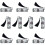 10 Pcs Gothic Book Markers with Tassels Skeleton-White 1