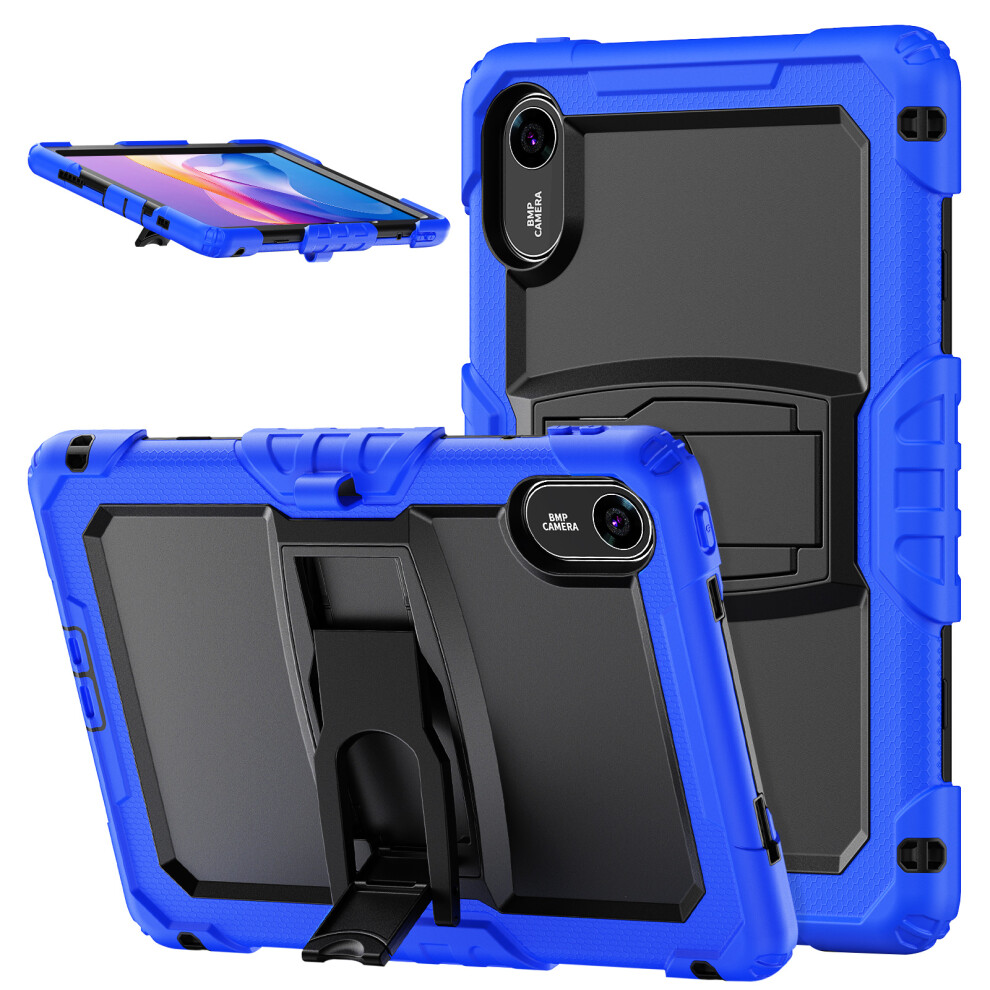 (Dark ) For Xiaomi Redmi Pad 2 Kickstand Case With Stylus Holder Pc Silicone Shockproof Tablet Cover Blue 6914287668645