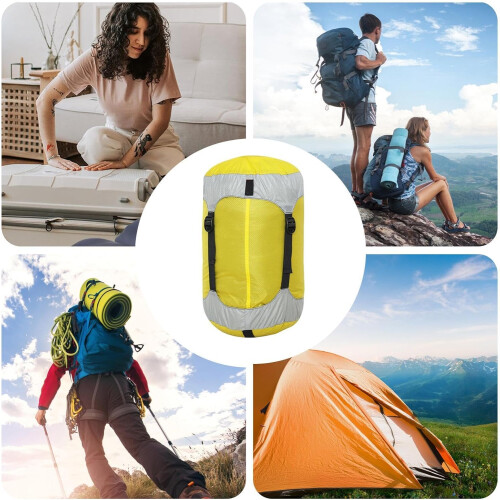 Compression Sacks Backpacking Nylon Sacks Waterproof Lightweight Anti Tear Space Saving Sleeping Bags Packing Cubes 2