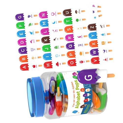 Alphabets Number Recognition Ice Cream Toy Montessoris-1
