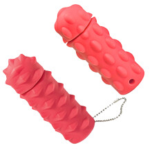 Colorful Spiky Grippie Keychain For Anxiety Relief Portable-Red