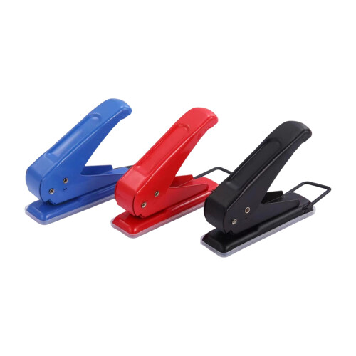 Handheld Puncher 1/4Inch Single Hole Punchers 20 Sheets-Black 1