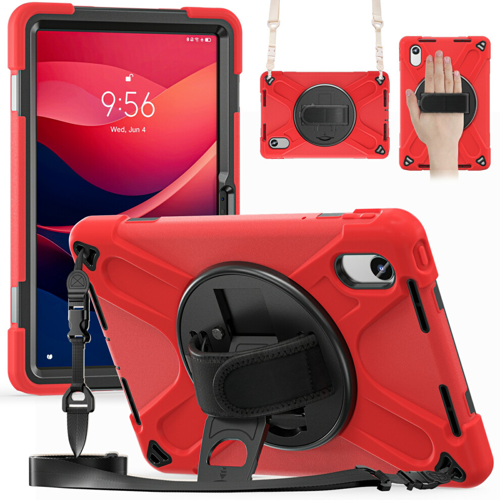 (Red) Kickstand Case For Lenovo Pad 11 2025 Tb-335Fc / 2024 / Tab K11 Gen 2 Tb336 / Idea Tab / K11 Tb-330Xu / P11 Gen 2 / M11 Tb-330Fu 3 Red 6914286328816
