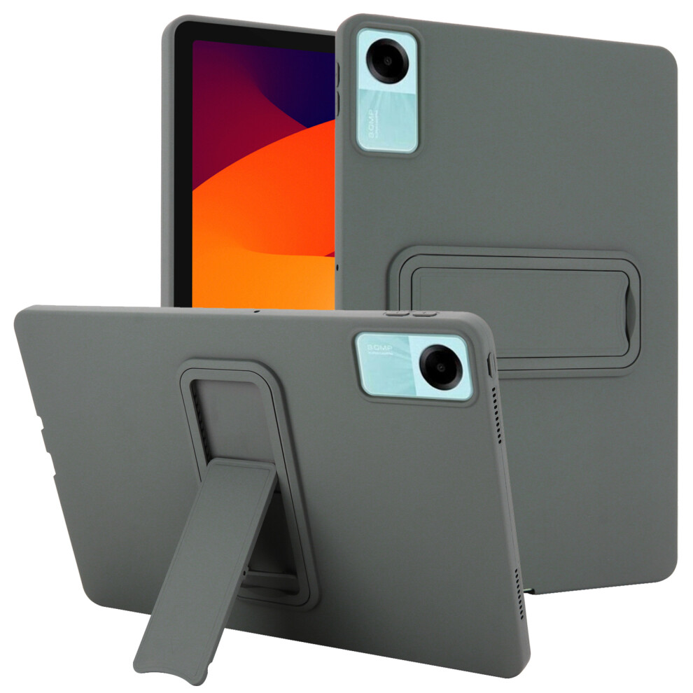 (Grey) For Xiaomi Redmi Pad Se Case Tpu + Pc Skin-Friendly Kickstand Tablet Cover Grey 6914288207577
