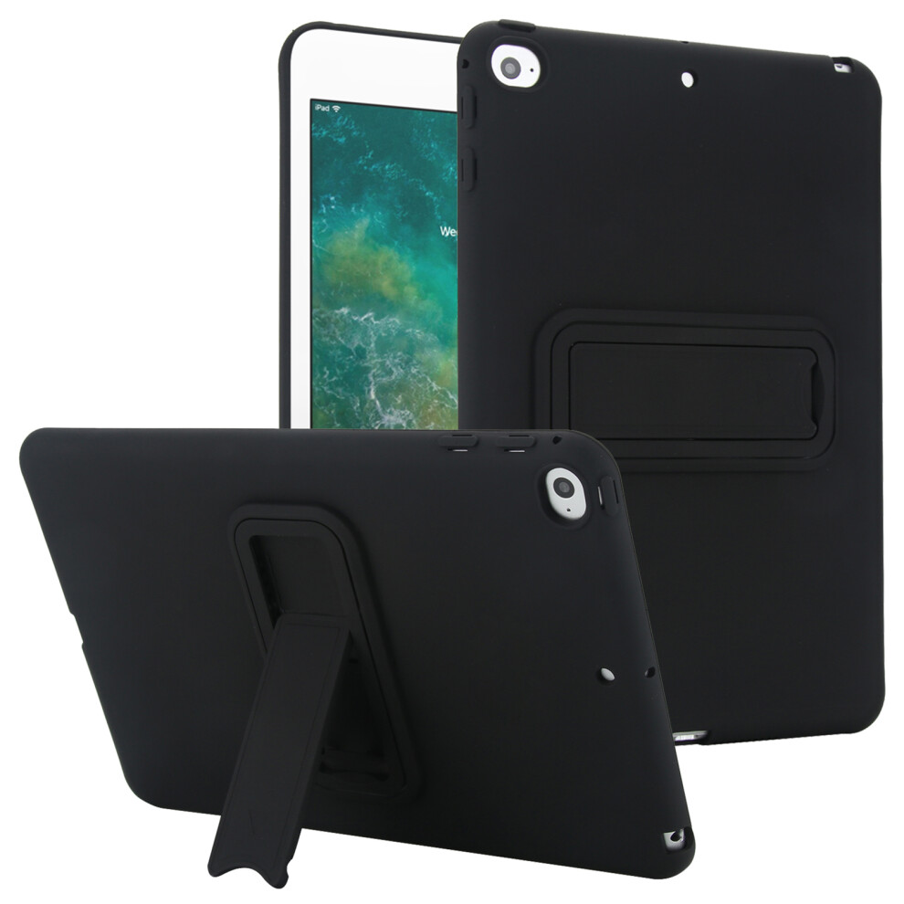 (Black) For Ipad Mini (2019) 7.9 Inch / Mini 4 Case Tpu + Pc Skin-Friendly Kickstand Tablet Cover Black 6914286997012