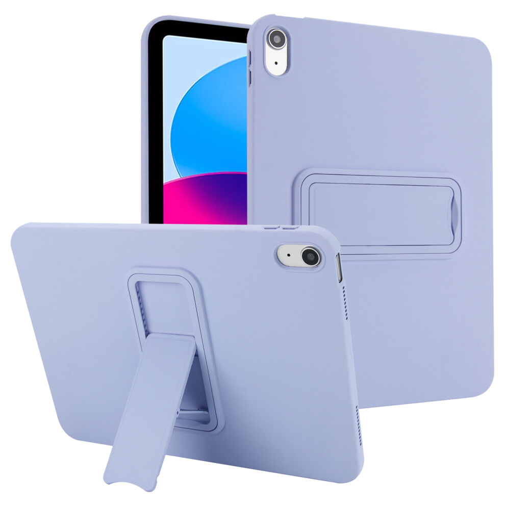 (Light ) For Ipad (2025) / 10.9 (2022) Case Tpu + Pc Skin-Friendly Kickstand Tablet Cover Purple 6914289561951