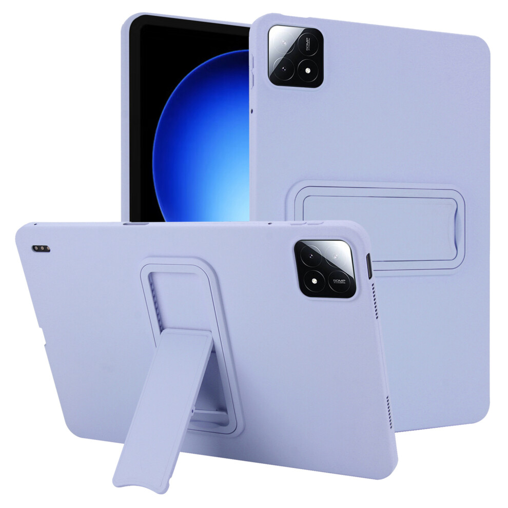 (Light ) For Xiaomi Pad 6S Pro 12.4 Case Tpu + Pc Skin-Friendly Kickstand Tablet Cover Purple 6914280429267