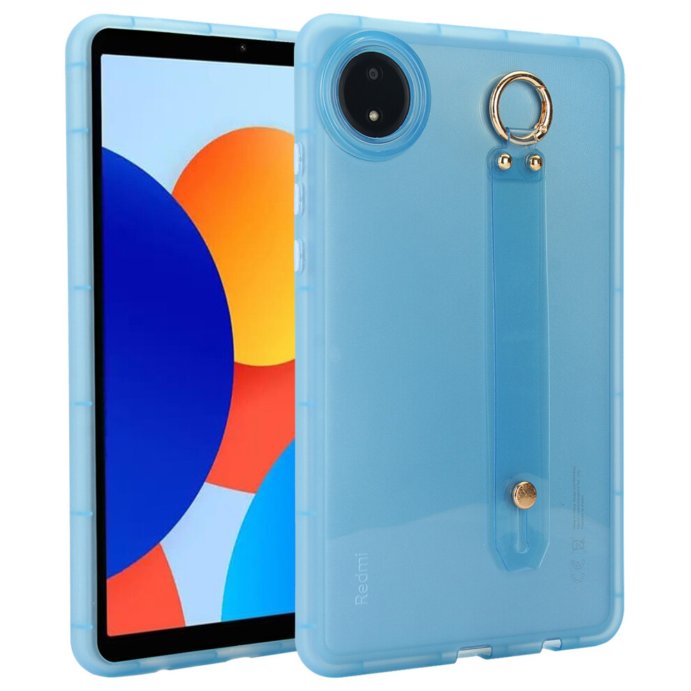 (Blue) For Xiaomi Redmi Pad Se 4G 8.7 Inch Case Shockproof Tpu Tablet Cover With Wristband Blue 6914281261064