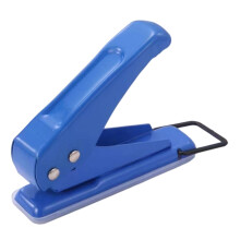 Single Hole Puncher 1/4Inch 6mm Heavy Duty Metal Paper-Blue