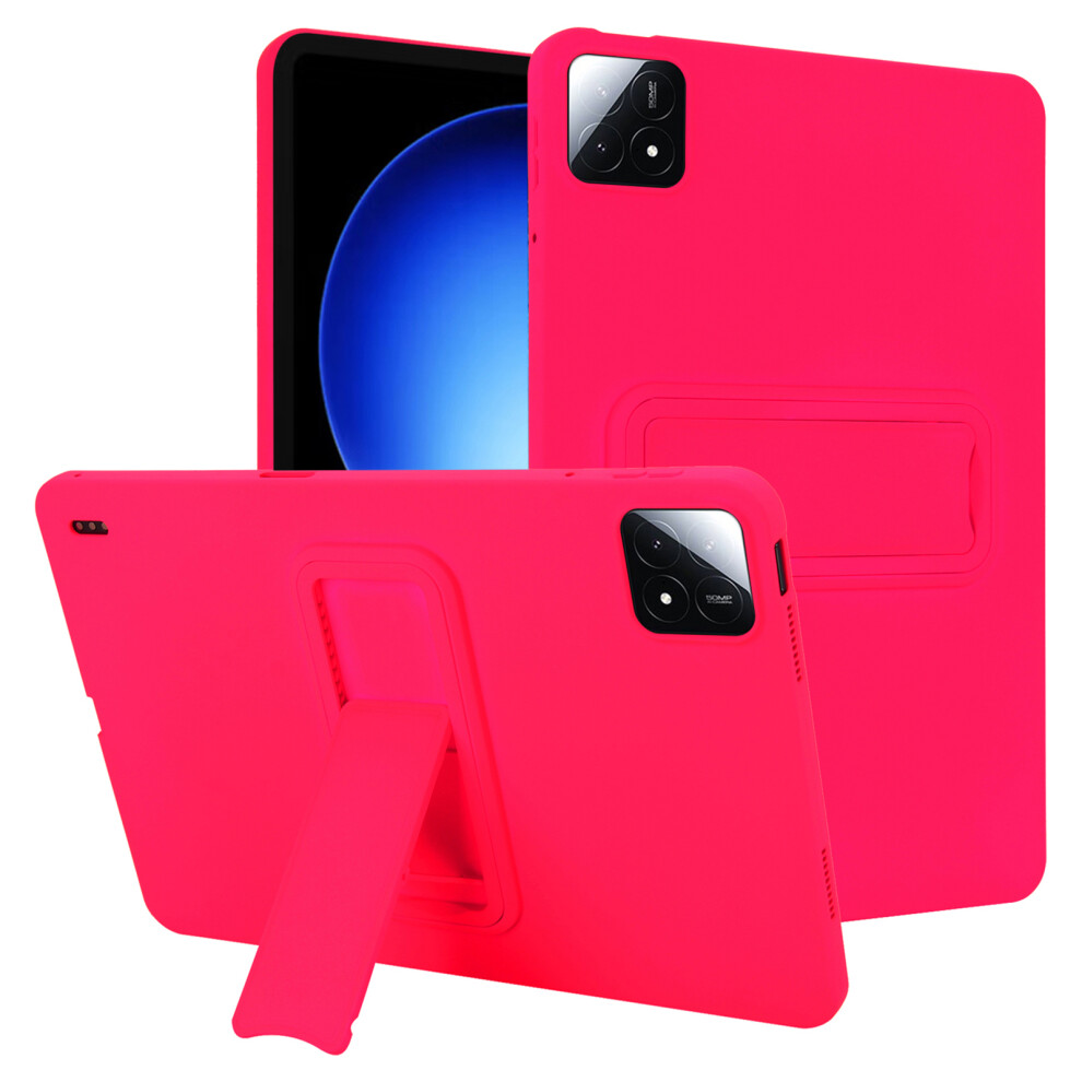 (Rose) For Xiaomi Pad 6S Pro 12.4 Case Tpu + Pc Skin-Friendly Kickstand Tablet Cover 6914281738429