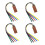 2/4/6Pcs Religious Themed Bookmarks Leather Bible-4 brown 1