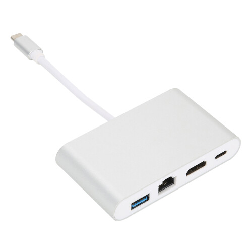 Διανομέας USB C 4 σε 1 με γρήγορη φόρτιση για τον φορητό σταθμό εργασίας σας,