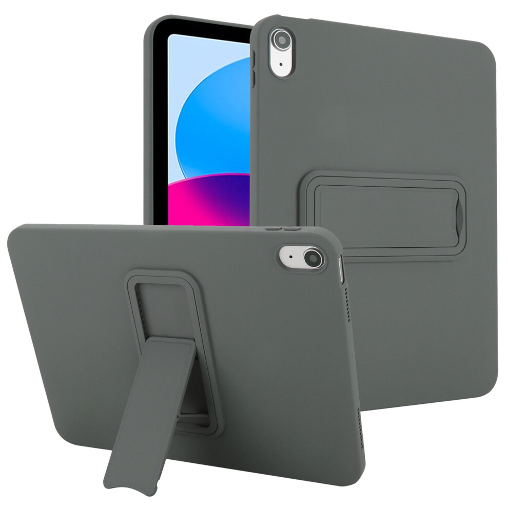 (Grey) For Ipad (2025) / 10.9 (2022) Case Tpu + Pc Skin-Friendly Kickstand Tablet Cover Grey 6914285789809