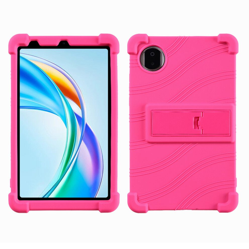 (Rose) For Honor Pad X7 Case Adjustable Kickstand Silicone Tablet Protective Cover 6914280313108