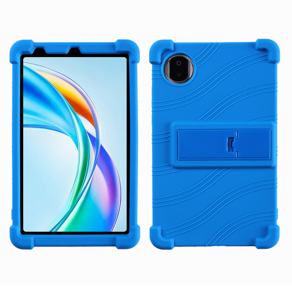 (Dark ) For Honor Pad X7 Case Adjustable Kickstand Silicone Tablet Protective Cover Blue 6914280307909