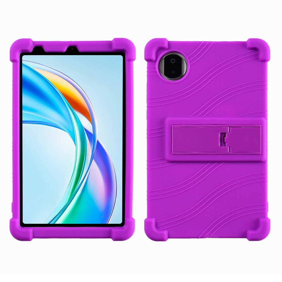 (Purple) For Honor Pad X7 Case Adjustable Kickstand Silicone Tablet Protective Cover Purple 6914282409236