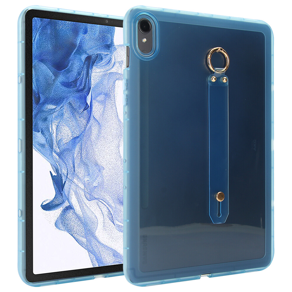 (Blue) For Samsung Galaxy Tab S9 Case Shockproof Tpu Tablet Cover With Wristband Blue 6914289438642
