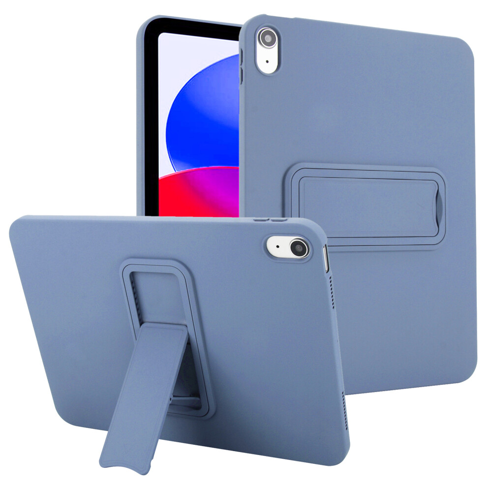 (Lavender Grey) For Ipad (2025) / 10.9 (2022) Case Tpu + Pc Skin-Friendly Kickstand Tablet Cover Purple,Grey 6914285095153