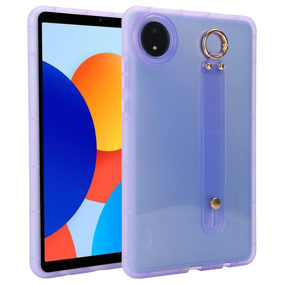 (Purple) For Xiaomi Redmi Pad Se 4G 8.7 Inch Case Shockproof Tpu Tablet Cover With Wristband Purple 6914286531735