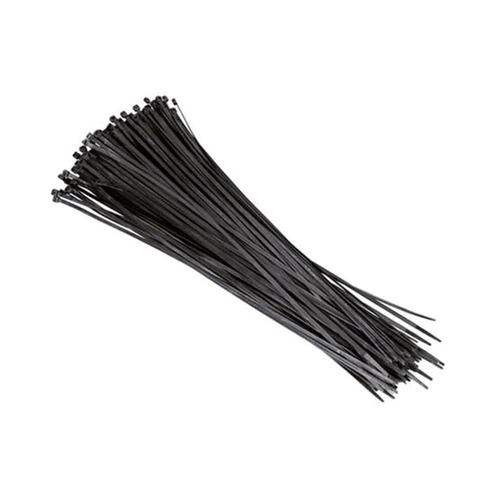 Nylon Cable Ties 100Pack Pa6.6 2.5 X 98 Mm Black 9119770970244