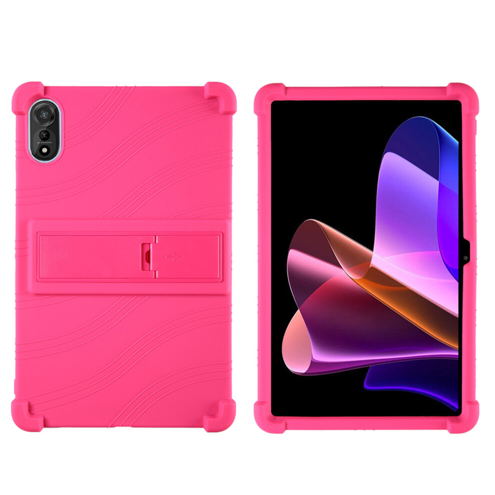 (Rose ) For Blackview Mega 2 Case Adjustable Kickstand Silicone Tablet Protective Cover Gold 6914287784987