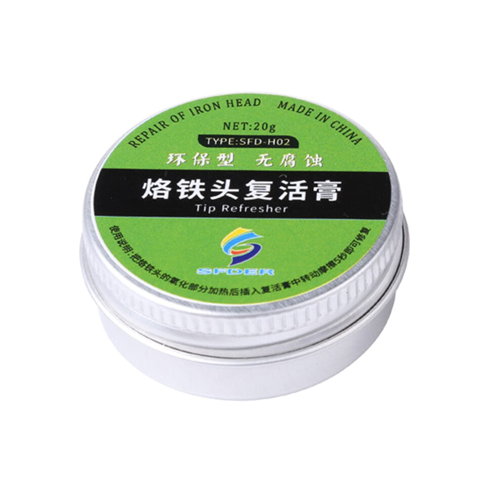 Soldering Tip Refresher Cream Soldering Iron Tip Cleaner Oxidation Removal 20G 9365049250047