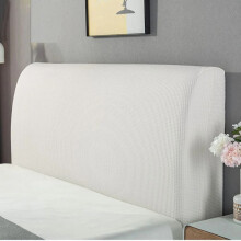 Housse de protection pour tête de lit, facile à installer pour un cadre de lit de 1,8 mètre, housse anti-poussière à texture gaufrée avec tissu