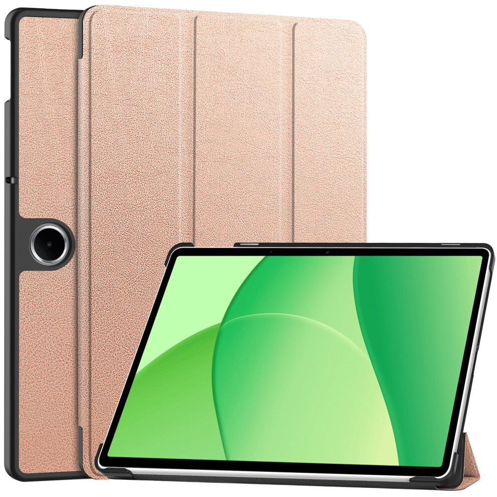 (Rose ) For Oppo Pad Se / Oneplus Pad Lite Case Anti-Drop Leather Stand Tablet Cover Gold 6914289513561
