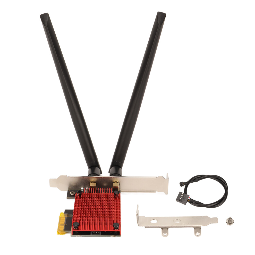 Pcie Wifi Card For Pc, Wireless Adapter With Tri-Bands 6Ghz/5Ghz/2.4Ghz, Supports Windows 11/10, Bluetooth 5.2 For Seamless Connectivity 9486358029718