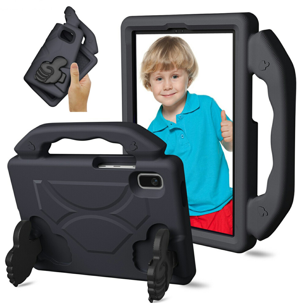 (Black) For Lenovo Tab M9 Case Ultra-Soft Eva Thumb Kickstand Tablet Cover Black 6914284492182