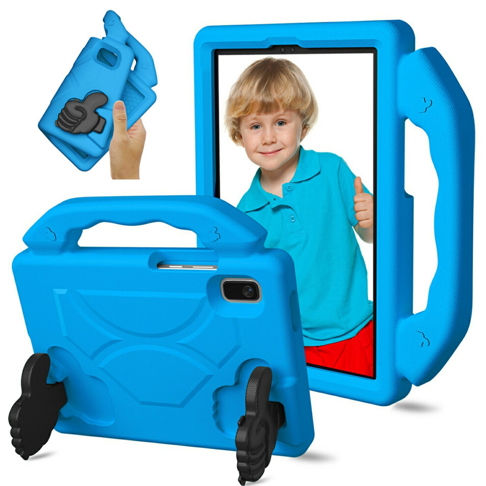(Blue) For Lenovo Tab M9 Case Ultra-Soft Eva Thumb Kickstand Tablet Cover Blue 6914289340389
