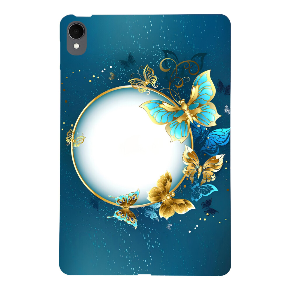(Butterfly Wreath) For Samsung Galaxy Tab S11 Tpu Case Pattern Printing Slim Tablet Protective Cover 6914285456565