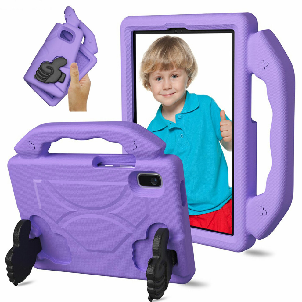 (Purple) For Lenovo Tab M9 Case Ultra-Soft Eva Thumb Kickstand Tablet Cover Purple 6914281761533