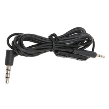 Audiokabel voor verbeterde muziekoverdracht, vervangingskabel met 5 mm naar 5 mm stekker, geïntegreerde microfoon voor handsfree bellen met