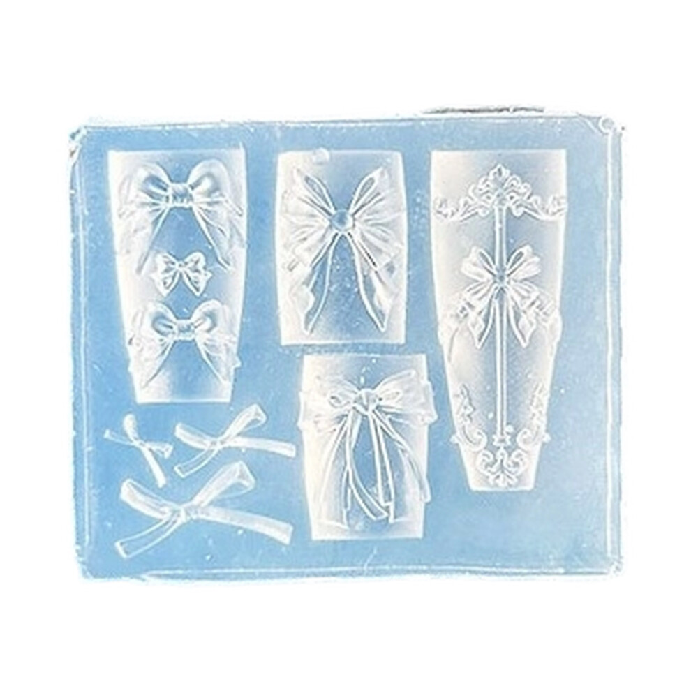 Silicone Nail Stamp Mold Crystal Epoxy Carving Mold-Style 6