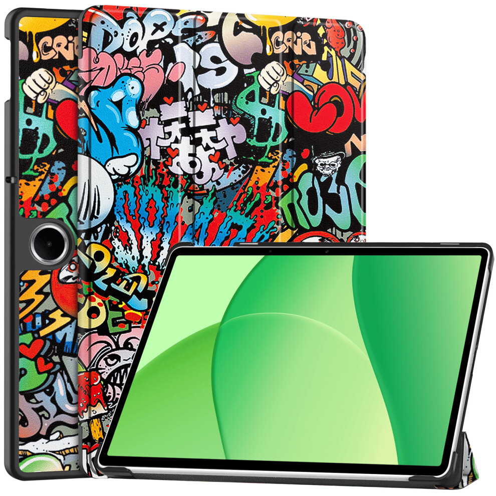 (Graffiti) For Oppo Pad Se / Oneplus Pad Lite Case Pattern Print Leather Stand Tablet Cover 6914288438735