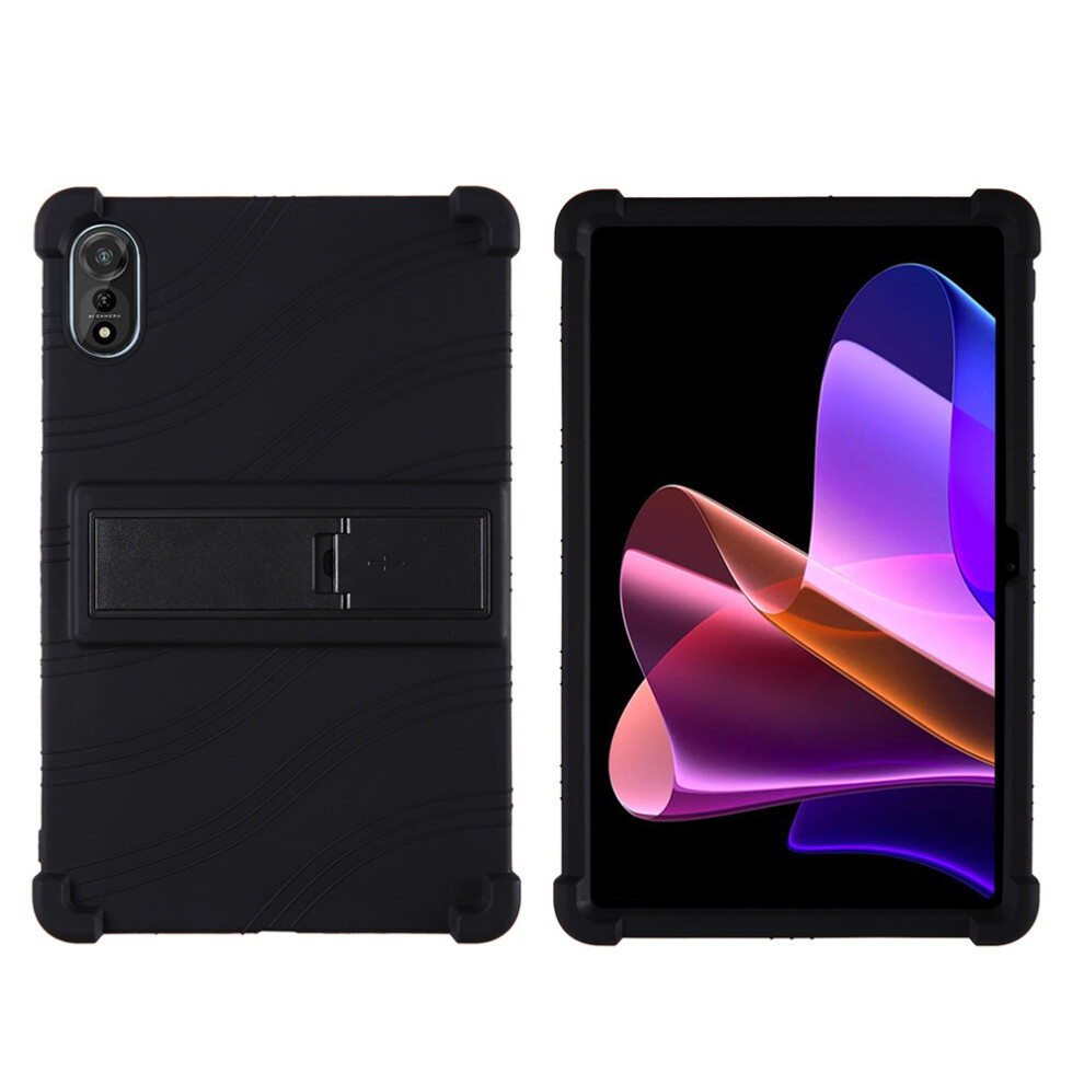 (Black) For View Mega 2 Case Adjustable Kickstand Silicone Tablet Protective Cover Black 6914280022703
