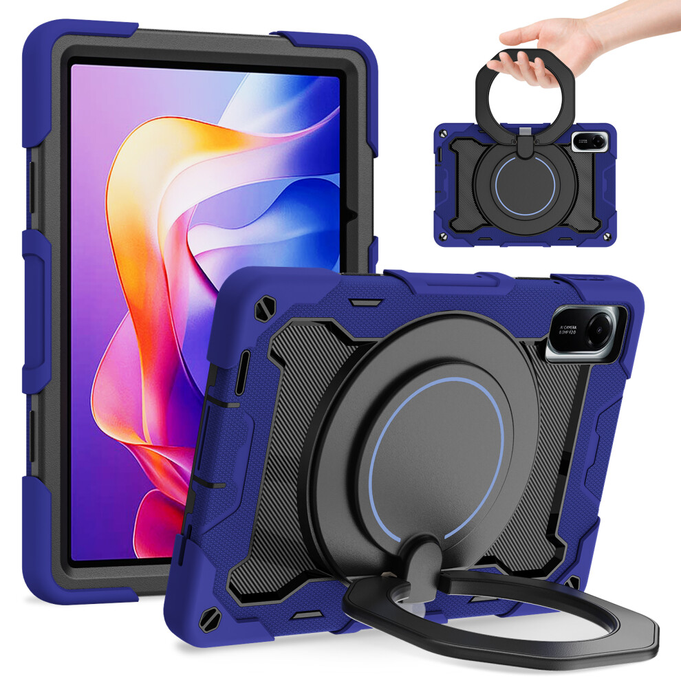 (Navy ) For Xiaomi Redmi Pad 2 Case With Kickstand Pc + Silicone Shockproof Rugged Tablet Cover Blue 6914283963379