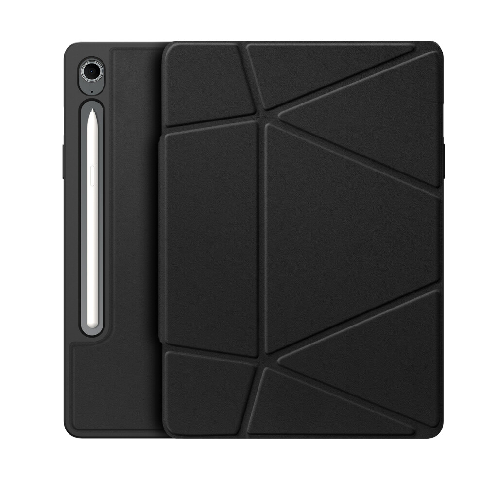 (Black) For Samsung Galaxy Tab S10 Fe / Galaxy Tab S9 Fe / Galaxy Tab S9 / Galaxy Tab S10 Lite Tablet Case Vers Series Multi-Function Fold Black 6914280922492